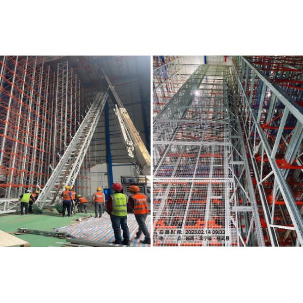 Four-Way Shuttle Pallet ASRS Room Temperature Warehouse Automatic Storage and Retrieval System Radio Shuttle Racking