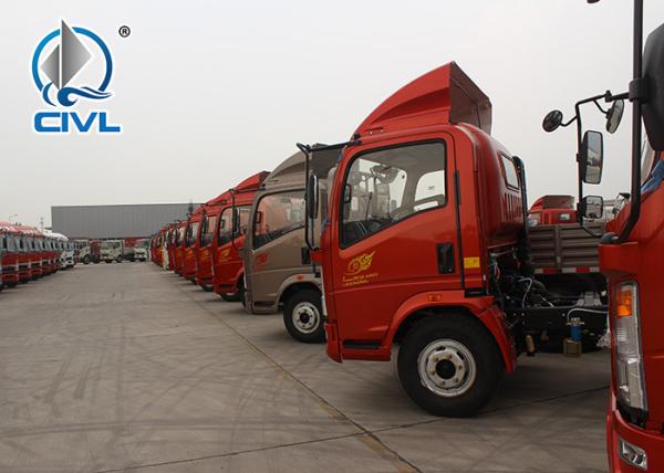 HOWO Light Duty Commercial Trucks 3 Ton / 4 Ton / 5 Ton 4x2 Mini Truck Small Dump Truck