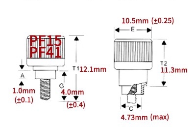PF41 PF15 PF42 PF25 Stainless Steel Head Spring Screw For Sheet Metal