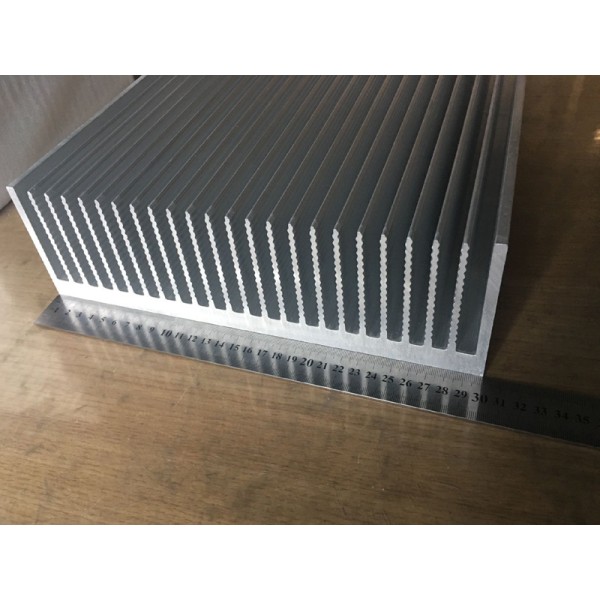 Electrical 350*500*20mm Silver Cooler Heatsink Aluminum Heat Sink Cooling Fin 0.25mm Thin Fin GS ROHS