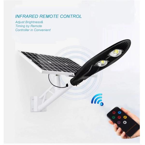 Solar Power High Lumen 30W 60W 100W 150W Cob Street Light With Solar Panel Aluminum die-casting housring