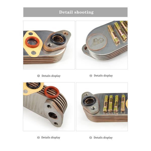 OKEIMT 6D31 Mitsubishi Oil Cooler Me013360  Stainless Steel