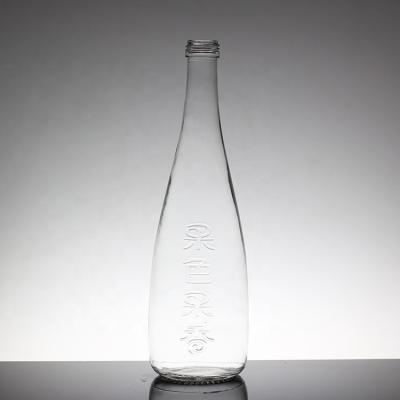 500ml Soft Beverage Glass Water Bottle with Transparent Design and Screw Cap Lid