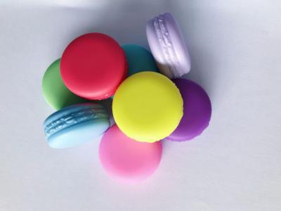 Ｍacaron Color Plastic Cosmetic Jars Round Biscuit Resemble 10G Volume