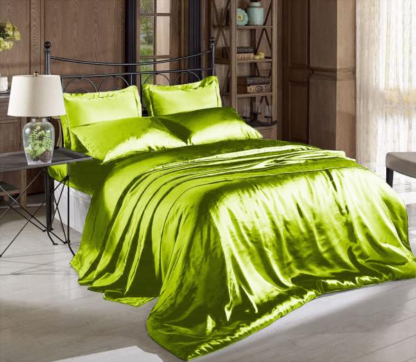 Luxurious Sateen Satin Bed Sheet Set Hypoallergenic High Quality Satin Sheets Fade Resistant All Season