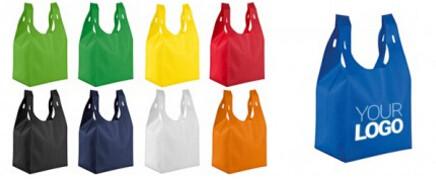 STRIPED GROCERY TOTE, eco-friendly, reusable, durable, recyclable and biodegradable,moistureproof, BAGEASE, PAC, PAK, PK