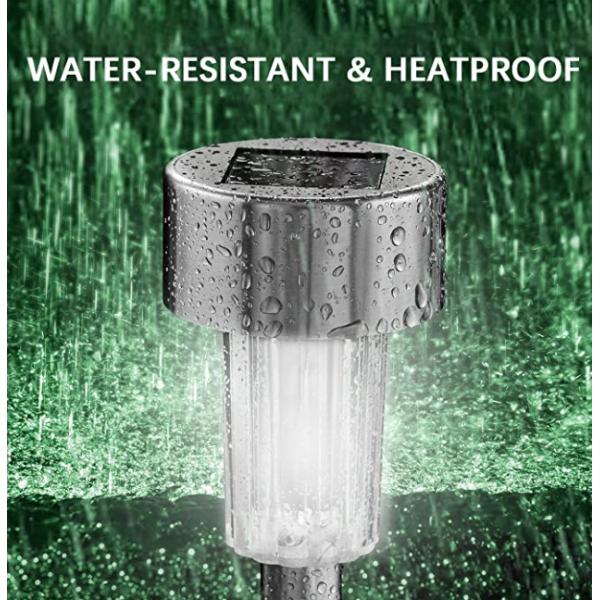 Multicolor 12 Pack IP44 Outdoor Solar Garden Stake Lights