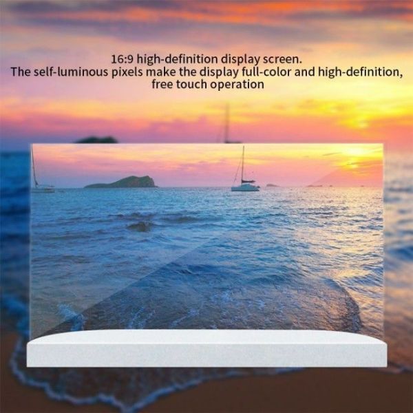 55 Inch Transparent OLED 2K HD Desktop Horizontal Capacitive Touchscreen Transparent OLED Display