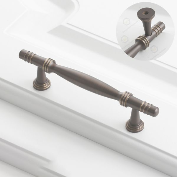 Retro Furniture Hardware Brass Cabinet Wardrobe Handle Kitchen Bedroom Living Room Furniture Handle Metal Spare Parts