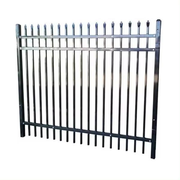 Clean Easy‑Wipe Tubular Steel Fence For Dusty Environment