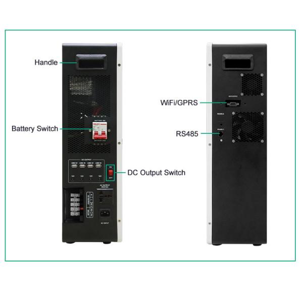 ESS-LI Li Ion Mppt Solar Inverter With Li Ion Battery 300W-7000W 12.8V-51.2V