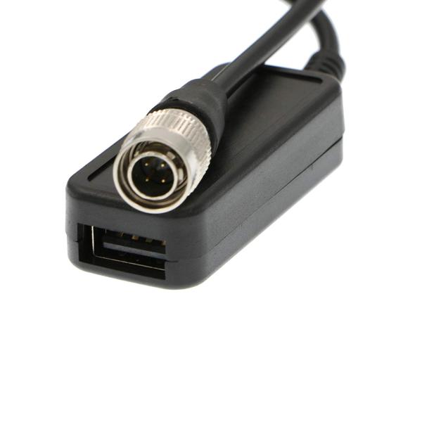 Alvin's Cables 4 Pin Hirose Male to USB Female Converter 5V Cable from Audio Mixer Charge Phone Pad Tablet