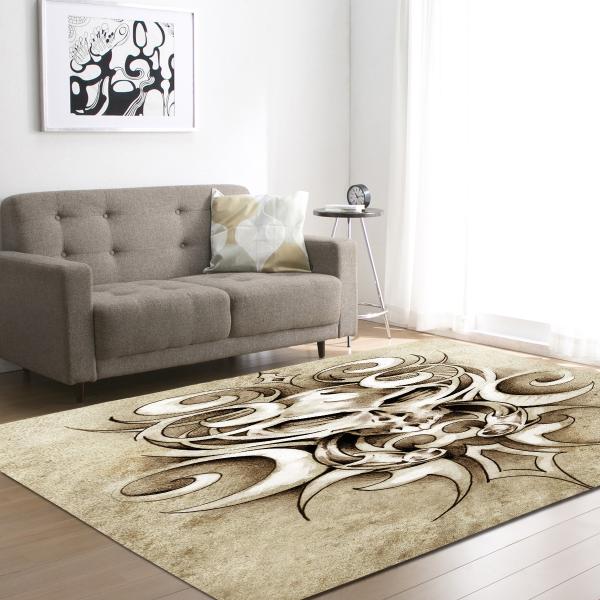 Skull Head Living Room Carpet Bedroom Dining Room Floor Mat Living Room Floor Carpets