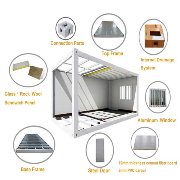 Shop End Customized Container Homes Prefabricated House with Online Technical Support