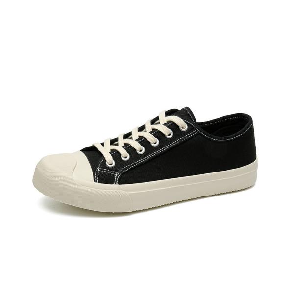 2024 Summer New Milky White Breathable Canvas Shoes Men'S Shoes All-Match White Shoes Trendy Casual Shoes Men'S Shoes
