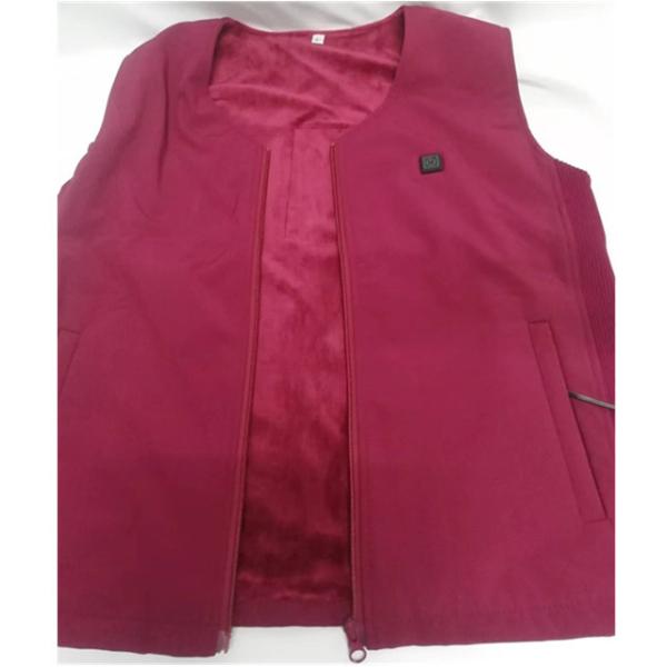 V Neck Rechargeable Heated Vest  7.4V 4400mAh Thermal Vests Ladies Spandex / Polyester