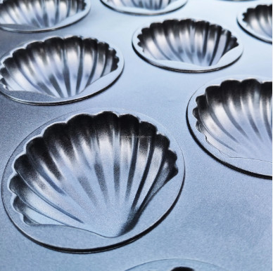 Алюминиевая скорлупа в форме тортовой кастрюли Коммерческое оборудование для выпечки Черное