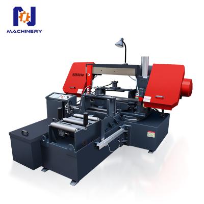 Hydraulic Band Saw GZK4240 PLC Control Metal Band Sawing Machine Automatic Angle Cutting