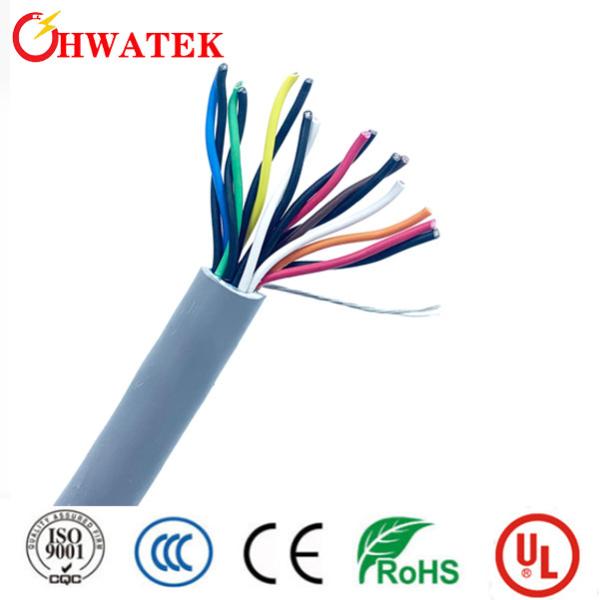 2F × 0.50mm² -40~105℃ Temp Resistant 60V DC Stranded  PVC Insulation PVC Jacket Bare Copper Stranded flat Cable