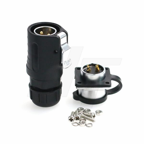 2 Pin Waterproof Power Connector Male Cable Plug Female Panel Socket For RV Solar Port Furrion Solar Charge