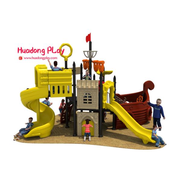 Food Grade Plastic Outdoor Play Equipment 1080*930cm Safety Area For Amusement Park
