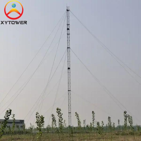 Guyed Wire 5G/4G/3G Mast Galvanized Tubular Steel Telecommunication Tower