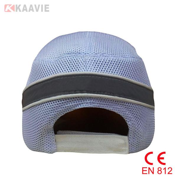 CE EN812 Cotton Safety Bump Cap Baseball Style Flat Embroidery Logo