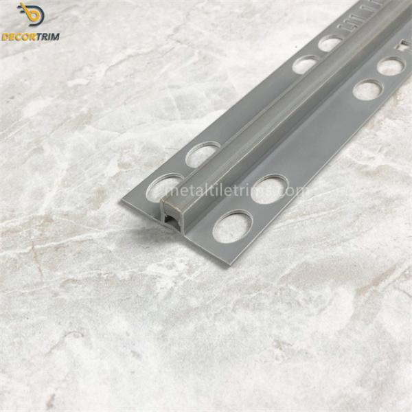 External Edge  Metal Trim Expansion Joint Profile Silver Rubber OEM