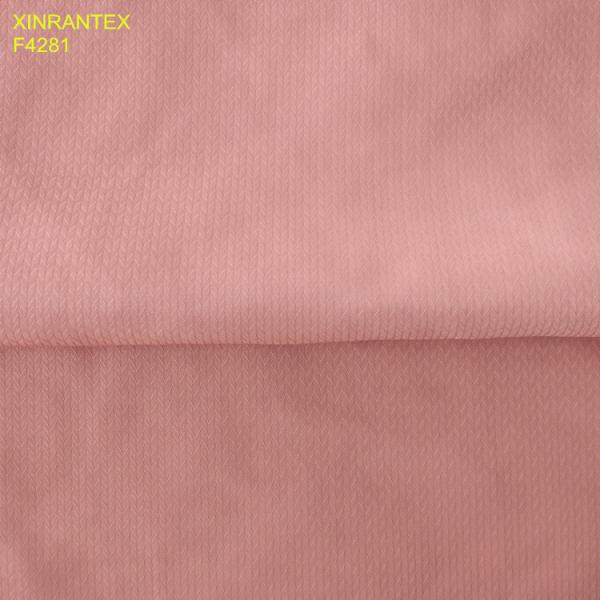 F4221 100%polyester imitation memory fabric 75DX75D wr pu coating for jacket