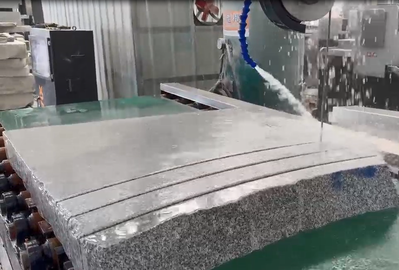 Vertical CNC Wire Saw Machine with PLC Control for Stone Cutting, 4m3/H Water Consumption, 20-50m Wire Length