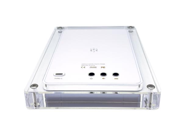 White Arcylic Internet Cloud Digital Photo Frame for Corporate Events
