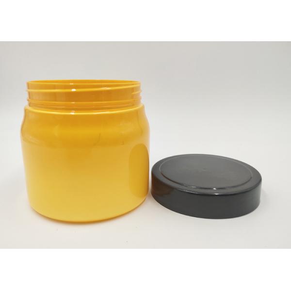 Cosmetic Packaging PET Face Cream Jars 500ml Capacity For Body Lotion Cream