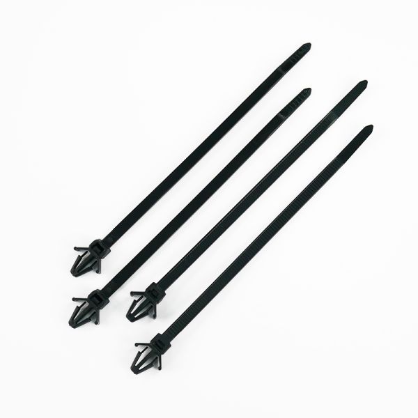 High Quality 4.6*190 Black Nylon Push Mount Ties PVC Cable Tie Sizes Strap Zip Ties
