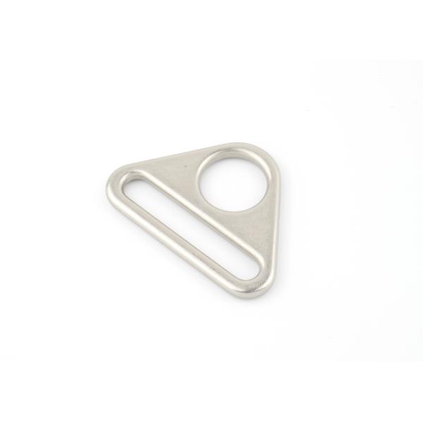 Triangle Bag Metal Buckle Nickle Color Polished Rolling Plating For Decoraction