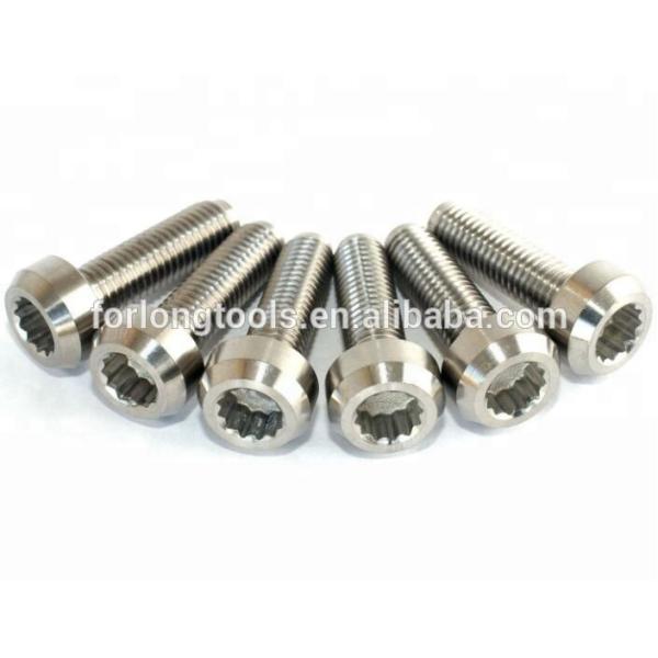 DIN Estándar Titanio acabado M7 * 24MM Cerrojo y perfecto para la rueda de la llanta de la división de titanio listo para el envío