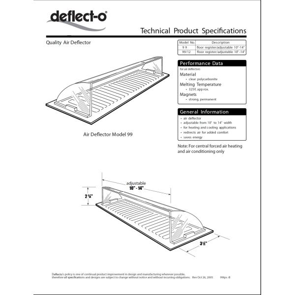 HVAC Air Venting Magnetic Air Deflector , Large Floor Air Vent Deflector With Magnet