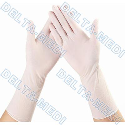 L Size Finger Textured Latex Examination Gloves For Laboratory
