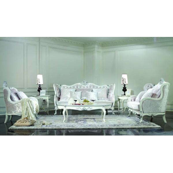 3 Seat Velvet Chesterfield Sofa Set