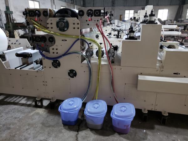 Square Embossing Paper Manufacturing Machine, Roll Slitting Machine 2 Decks
