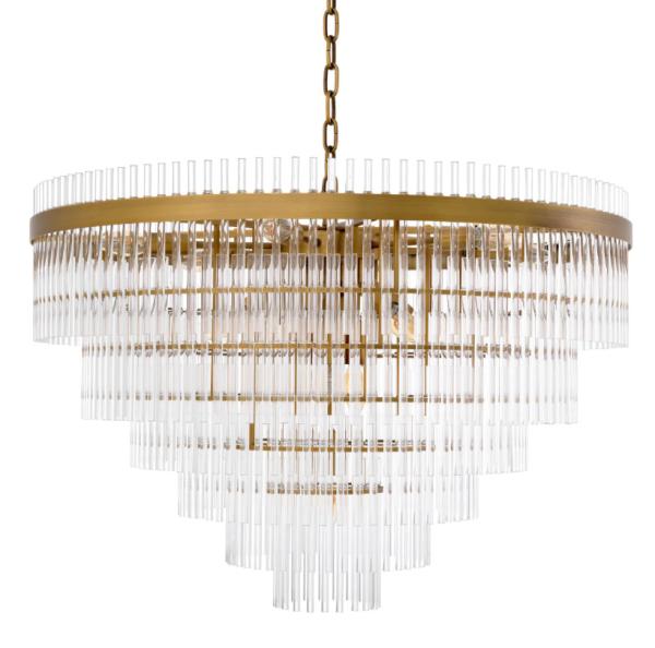 Chandelier de cristal moderne de luxe Villa contemporaine de cristal décoratif Chandelier de lampe suspendue pour la salle à manger