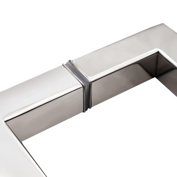 Tipo Quadrado Espelho de aço inoxidável Porta de vidro de manobra de porta de vidro dos EUA altamente recomendado