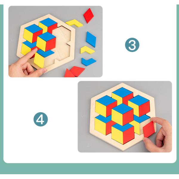 Children Baby Developmental Toys Geometric Jigsaw Puzzle Early Education Toy