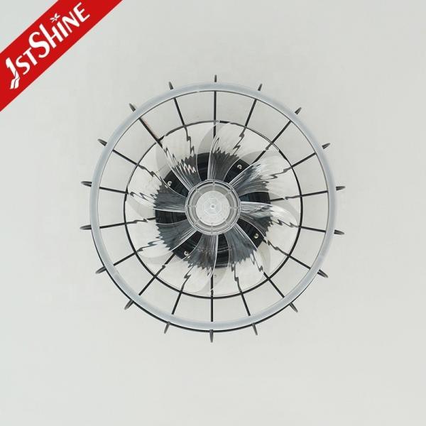 1stshine LED Moderno Design Preto Flush Monte Ventilador de Tecto com Interruptor de Controle Remoto