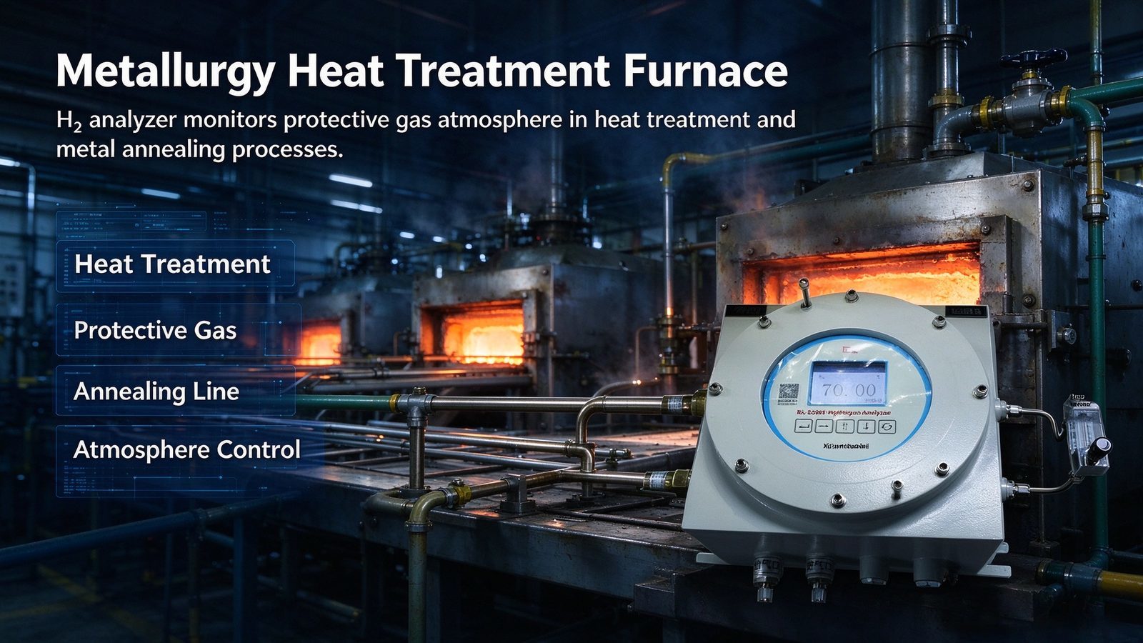 Customizable Industrial Gas Analyzer Explosion Proof Hydrogen Gas Purity Analyzer
