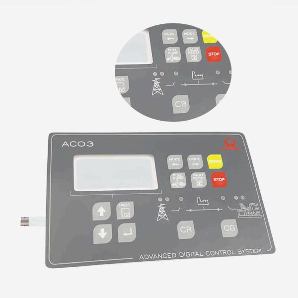 Custom Membrane Keyboard Switch Membrane Touch Panel With Programmable Keys