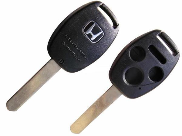 silvery design automotive honda replacement keys shell with high rigidity