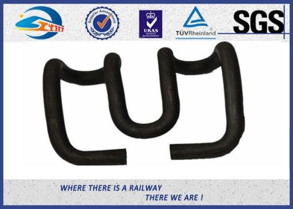 Oxide Black / Zinc Plated E Clips Elastic Rail Clips For Railroad Construction