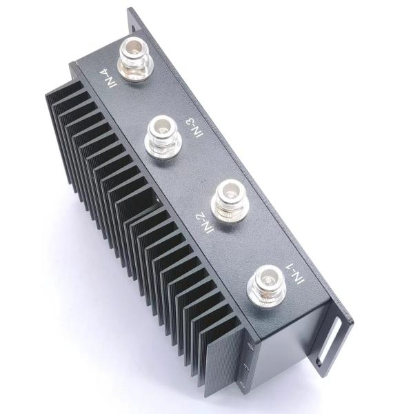125dbc NF RF Passive Hybrid Coupler RF Hybrid Combiner 4 in 2 out 698-3800MHz N-F