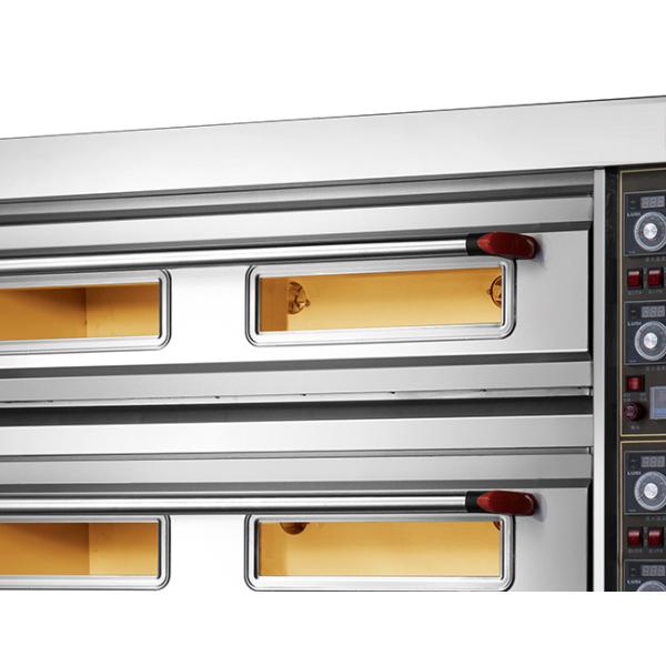 High Temperature 304 Industrial Baking Oven 3 Deck 9 Trays