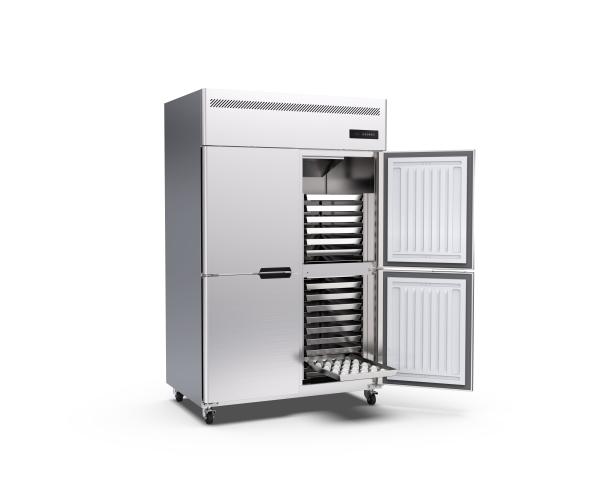 R134a Commercial Upright Freezer 30 Trays 4 Door Upright Fridge For Kitchen